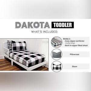 Beddy’s Dakota Toddler Size Minky Zippered Bedding Set